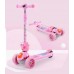 Kids Foldable 3-Wheel Tilt and Turn Kick Scooter with Adjustable Handle, Music Box for Ages 3-8 Years Old - 190-37